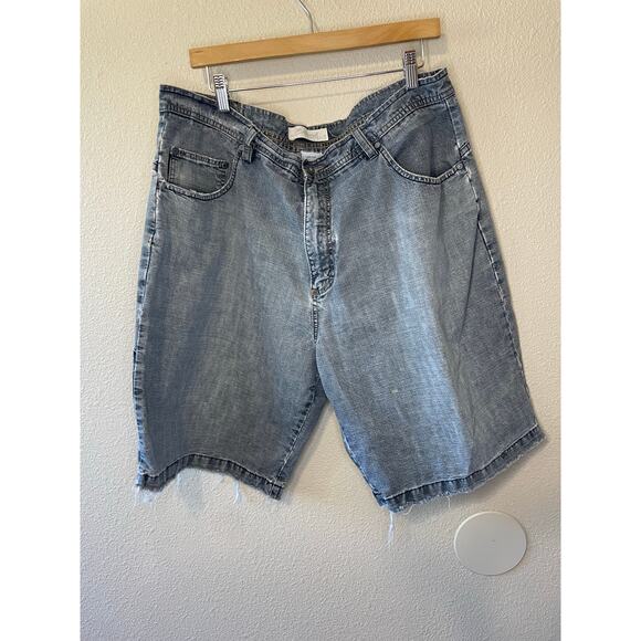 VTG Billabong Y2K Men’s Gray Distressed Cotton Bermuda Skater Shorts Size 38 - Picture 3 of 16